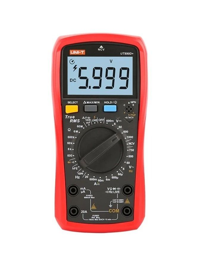 Мультиметр UNI-T UT890D+
Мультиметр UNI-T UT890D+