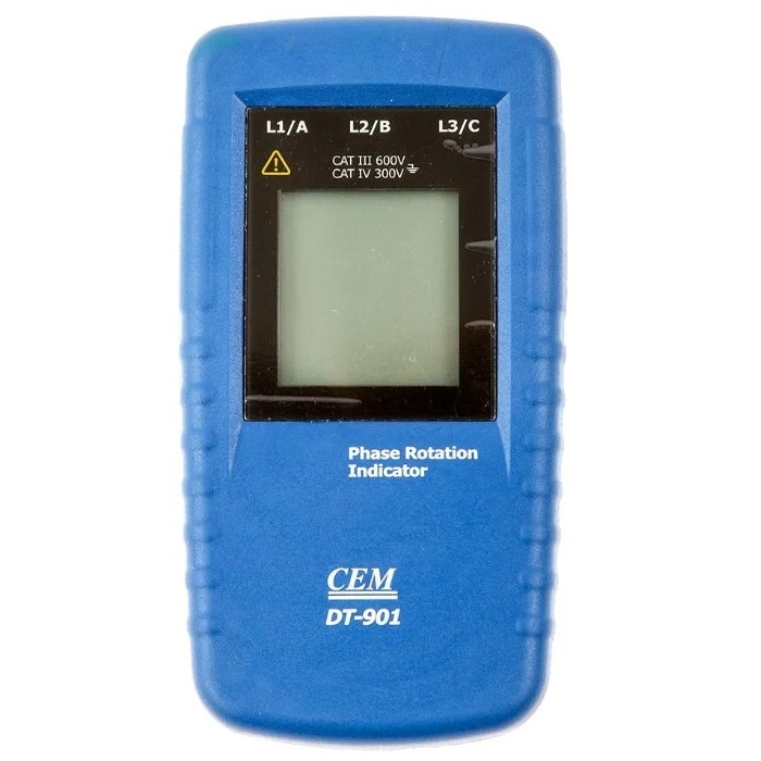 Тестер чередования фаз CEM DT-901
Тестер чередования фаз CEM DT-901