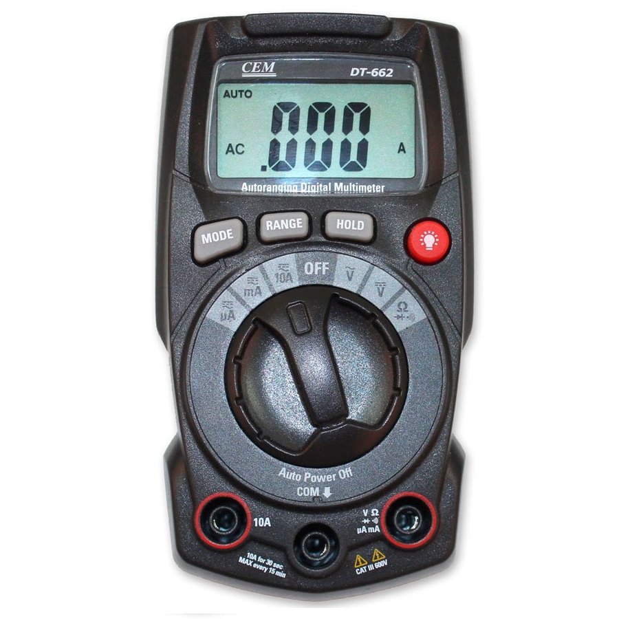 Мультиметр цифровой CEM DT-662
Мультиметр цифровой CEM DT-662