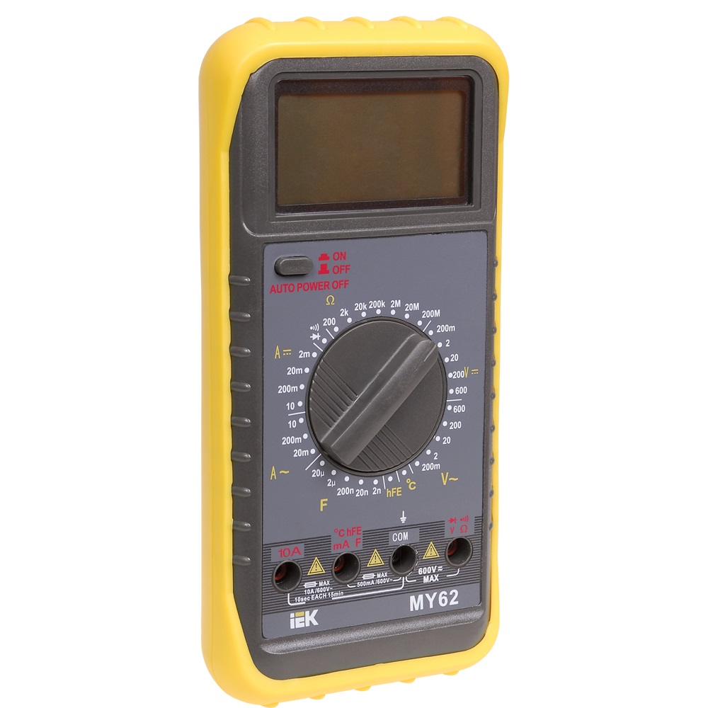 Мультиметр цифровой IEK Professional MY62
Мультиметр цифровой IEK Professional MY62