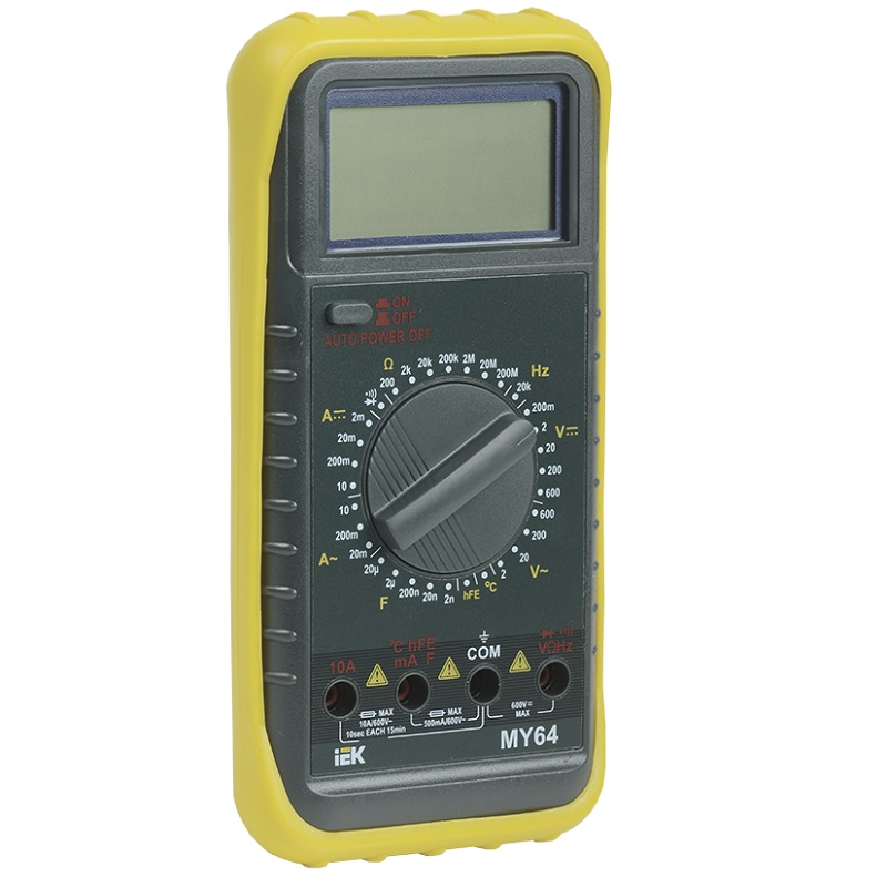 Мультиметр цифровой IEK Professional MY64
Мультиметр цифровой IEK Professional MY64
