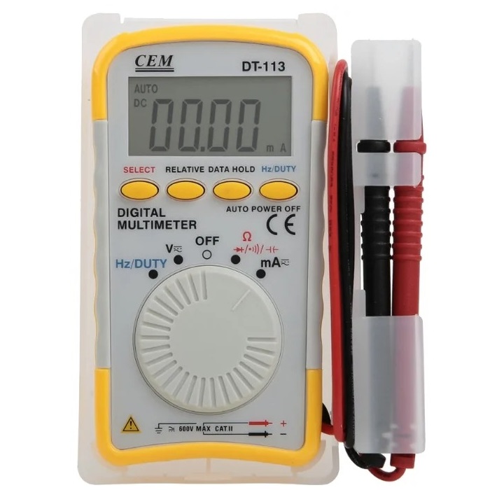 Мультиметр цифровой СЕМ DT-113
Мультиметр цифровой СЕМ DT-113