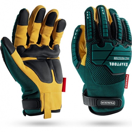 Перчатки KRAFTOOL PANZER р.XL (10), профессиональные комбинированные, виброзащита, увеличенные противоударные накладки (11298-XL)
Перчатки KRAFTOOL PANZER р.XL (10), профессиональные комбинированные, виброзащита, увеличенные противоударные накладки (11298-XL)