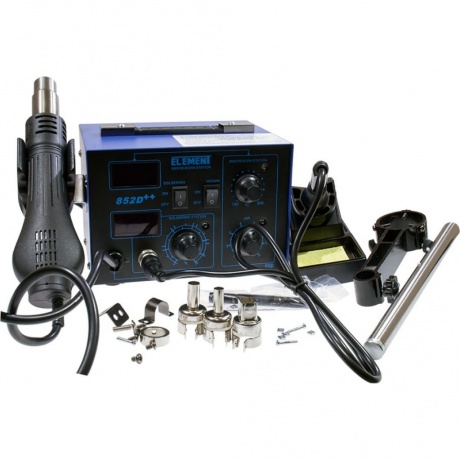 Станция паяльная Element 852D++
Станция паяльная Element 852D++
