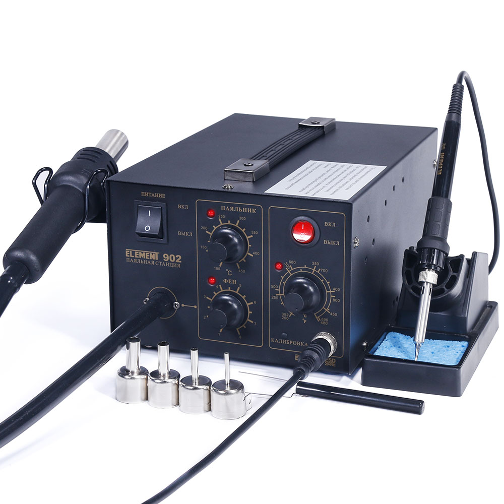 Станция паяльная термовоздушная Element 902
Станция паяльная термовоздушная Element 902