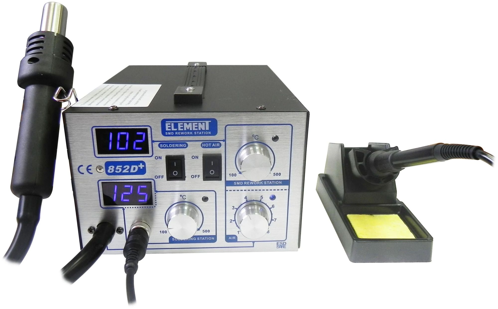 Станция паяльная Element 852D++ Хорошее состояние
Станция паяльная Element 852D++ Хорошее состояние