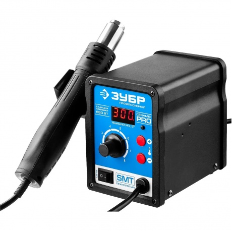 Паяльная станция цифровая термовоздушная ЗУБР ПСТ-650, 650 Вт, Профессионал (55350)
Паяльная станция цифровая термовоздушная ЗУБР ПСТ-650, 650 Вт, Профессионал (55350)
