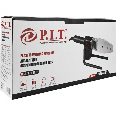 Аппарат для сварки пластиковых труб P.I.T. PWM43-C1
Аппарат для сварки пластиковых труб P.I.T. PWM43-C1