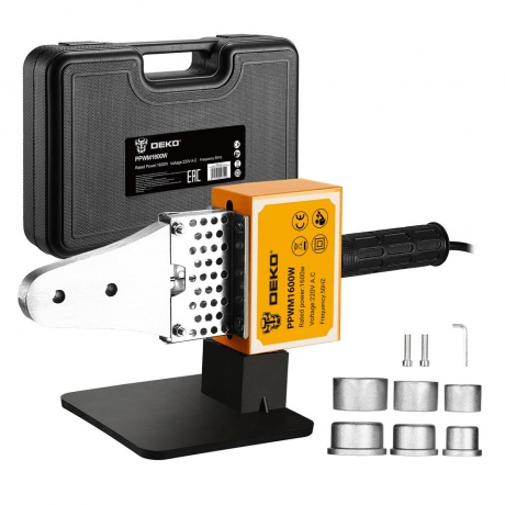 Аппарат для сварки пластиковых труб Deko PPWM1600W 063-4203
Аппарат для сварки пластиковых труб Deko PPWM1600W 063-4203