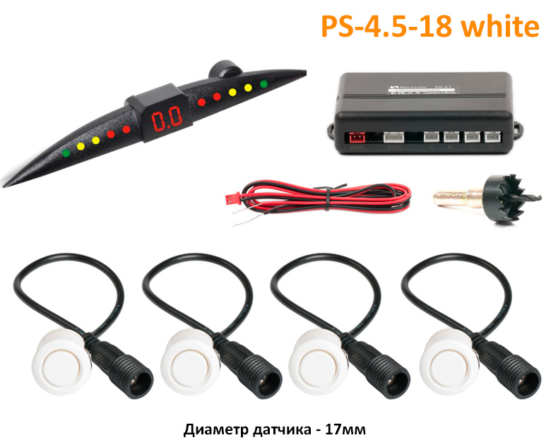 Парктроник Blackview PS-4.5-18 WHITE
Парктроник Blackview PS-4.5-18 WHITE