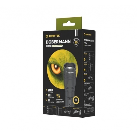 Фонарь светодиодный Armytek Dobermann Pro Magnet USB, 1400 лм, теплый свет, аккумулятор
Фонарь светодиодный Armytek Dobermann Pro Magnet USB, 1400 лм, теплый свет, аккумулятор