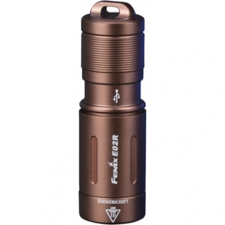 Фонарь-брелок светодиодный Fenix E02R, коричневый, 200 лм, встроенный аккумулятор
Фонарь-брелок светодиодный Fenix E02R, коричневый, 200 лм, встроенный аккумулятор