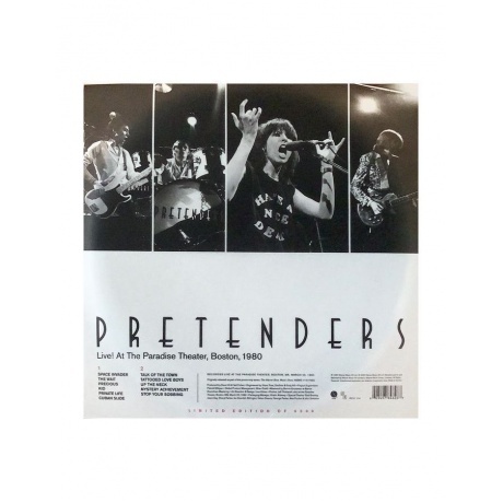 Pretenders - Live! At The Paradise Theater 1980 (Rsd Lim.Ed.,Coloured) (0603497848287) виниловая пластинка
Pretenders - Live! At The Paradise Theater 1980 (Rsd Lim.Ed.,Coloured) (0603497848287) виниловая пластинка