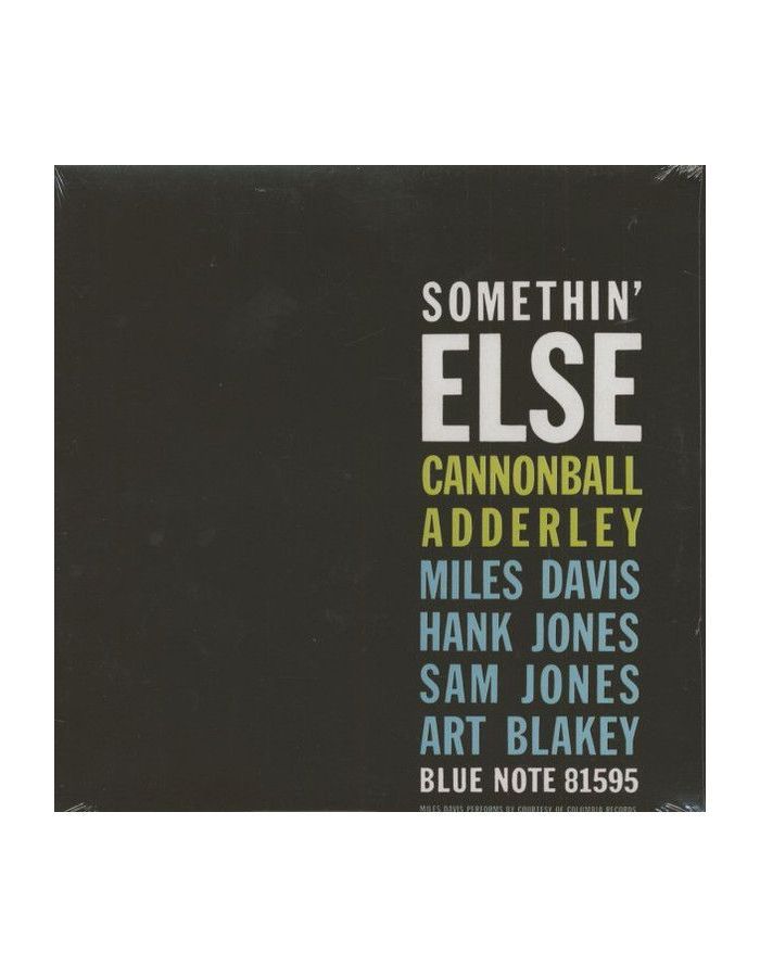 Виниловая пластинка Cannonball Adderley, Somethin' Else (0077774633819)
Виниловая пластинка Cannonball Adderley, Somethin' Else (0077774633819)