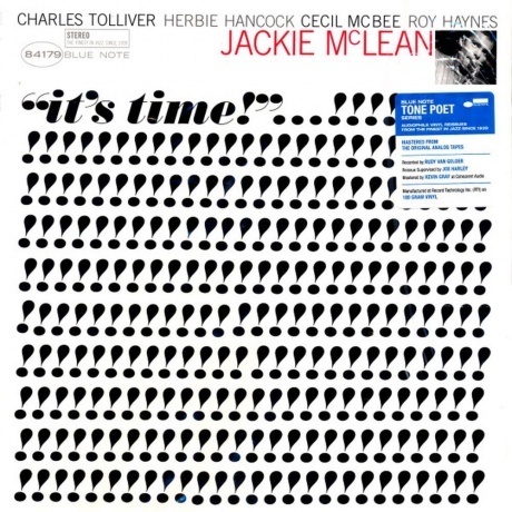 Jackie McLean - It's Time (Analogue, Tone Poet) (0602508659270) виниловая пластинка
Jackie McLean - It's Time (Analogue, Tone Poet) (0602508659270) виниловая пластинка