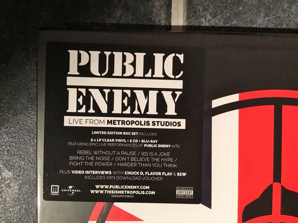 Виниловая пластинка Public Enemy, Live At Metropolis Studios (+2CD+BR) (0602547229212
Виниловая пластинка Public Enemy, Live At Metropolis Studios (+2CD+BR) (0602547229212