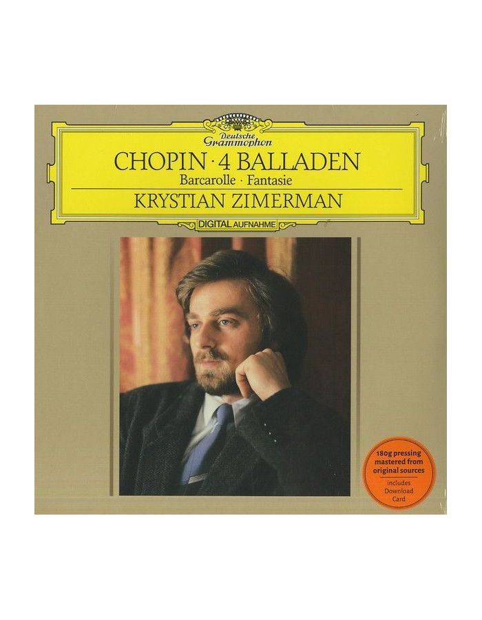Виниловая пластинка Krystian Zimerman, Chopin: Ballades; Barcarolle; Fantaisie (0028947972143)
Виниловая пластинка Krystian Zimerman, Chopin: Ballades; Barcarolle; Fantaisie (0028947972143)