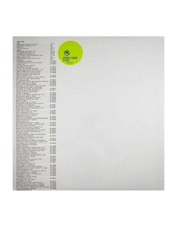 Виниловая пластинка Aphex Twin, Syro (0801061024710)
Виниловая пластинка Aphex Twin, Syro (0801061024710)