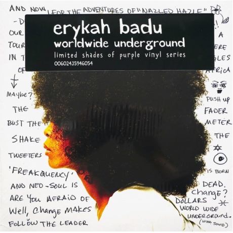 Erykah Badu - Worldwide Underground (coloured) (0602435946054) виниловая пластинка
Erykah Badu - Worldwide Underground (coloured) (0602435946054) виниловая пластинка