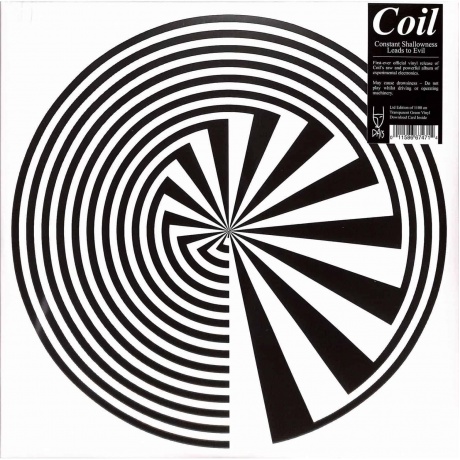 Coil - Constant Shallowness Leads To Evil (coloured) (0011586674721) виниловая пластинка
Coil - Constant Shallowness Leads To Evil (coloured) (0011586674721) виниловая пластинка