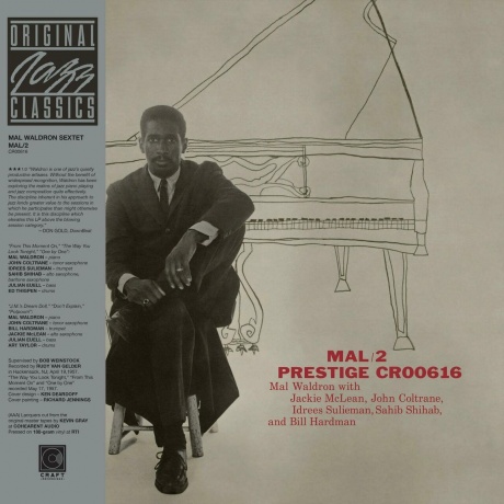 Mal Waldron - Mal 2 (Analogue, Original Jazz Classics) (0888072504790) виниловая пластинка
Mal Waldron - Mal 2 (Analogue, Original Jazz Classics) (0888072504790) виниловая пластинка
