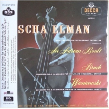 Mischa Elman - Bruch: Concerto No.1 For Violin And Orchestra/ Wieniawski: Concerto No.2 For Violin And Orchestra (Analogue) (8808678161229) виниловая пластинка
Mischa Elman - Bruch: Concerto No.1 For Violin And Orchestra/ Wieniawski: Concerto No.2 For Violin And Orchestra (Analogue) (8808678161229) виниловая пластинка