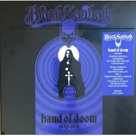 Black Sabbath - Hand Of Doom 1970-1978 (Box) (picture) (4050538971200) виниловая пластинка
Black Sabbath - Hand Of Doom 1970-1978 (Box) (picture) (4050538971200) виниловая пластинка