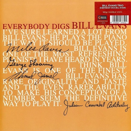 Bill Evans - Everybody Digs Bill Evans (Grey Marbled) (9003829976502) виниловая пластинка
Bill Evans - Everybody Digs Bill Evans (Grey Marbled) (9003829976502) виниловая пластинка