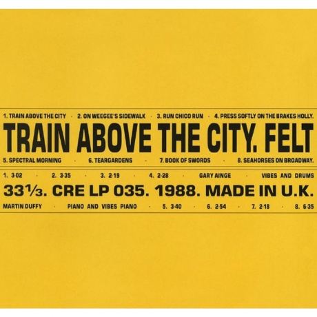 Felt - Train Above The City (5013929078819) виниловая пластинка
Felt - Train Above The City (5013929078819) виниловая пластинка