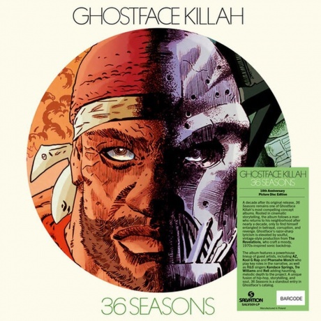 Ghostface Killah - 36 Seasons (picture) (9010974030584) виниловая пластинка
Ghostface Killah - 36 Seasons (picture) (9010974030584) виниловая пластинка