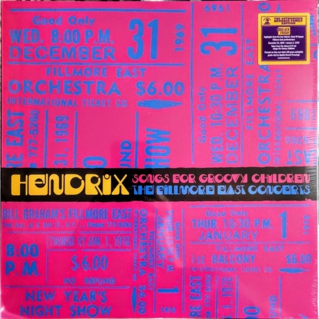 Jimi Hendrix - Songs For Groovy Children: The Fillmore East Concerts (coloured) (0198028305617) виниловая пластинка
Jimi Hendrix - Songs For Groovy Children: The Fillmore East Concerts (coloured) (0198028305617) виниловая пластинка