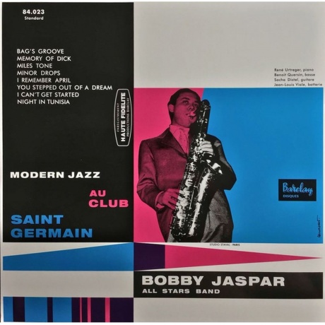 Bobby Jaspar - Modern Jazz Au Club Saint Germain (Analogue) (3700409813559) виниловая пластинка
Bobby Jaspar - Modern Jazz Au Club Saint Germain (Analogue) (3700409813559) виниловая пластинка