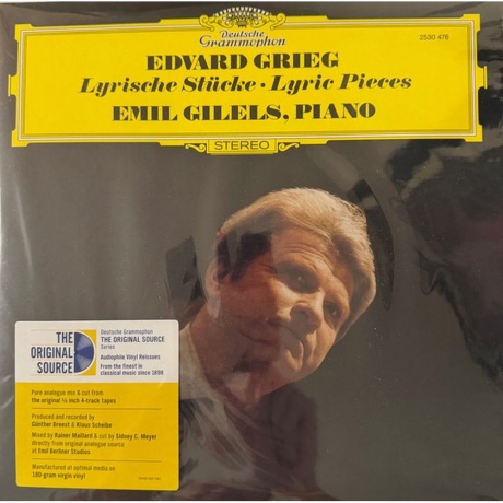 Emil Gilels - Grieg: Lyric Pieces (Analogue, Original Source) (0028948675814) виниловая пластинка
Emil Gilels - Grieg: Lyric Pieces (Analogue, Original Source) (0028948675814) виниловая пластинка