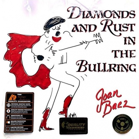 Joan Baez - Diamonds And Rust In The Bullring (Analogue) (0753088080470) виниловая пластинка
Joan Baez - Diamonds And Rust In The Bullring (Analogue) (0753088080470) виниловая пластинка