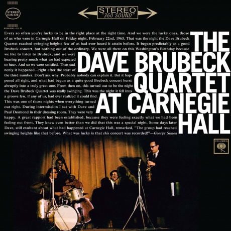 Dave Brubeck - At Carnegie Hall (Analogue) (4260019714299) виниловая пластинка
Dave Brubeck - At Carnegie Hall (Analogue) (4260019714299) виниловая пластинка