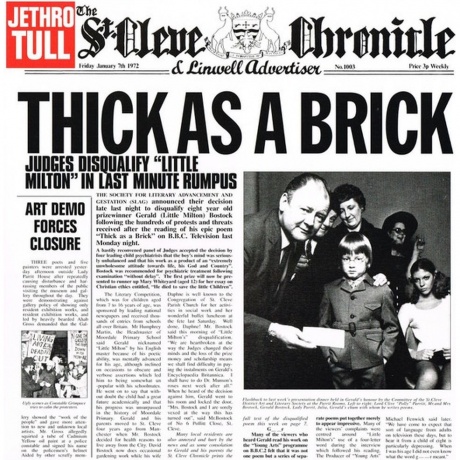 Jethro Tull - Thick As A Brick (0825646139507) виниловая пластинка
Jethro Tull - Thick As A Brick (0825646139507) виниловая пластинка