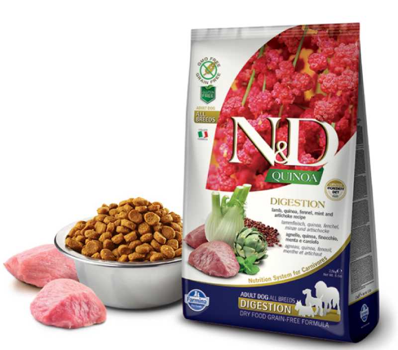 Корм сухой Farmina N&D GF QUINOA DIGESTION LAMB для собак ягненок и киноа для поддержки пищеварения 2,5 кг
Корм сухой Farmina N&D GF QUINOA DIGESTION LAMB для собак ягненок и киноа для поддержки пищеварения 2,5 кг