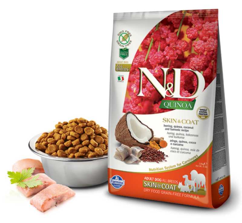 Корм сухой Farmina N&D GF QUINOA SKIN&COAT HERRING для собак сельдь и киноа для здоровья кожи и шерсти 0,8 кг
Корм сухой Farmina N&D GF QUINOA SKIN&COAT HERRING для собак сельдь и киноа для здоровья кожи и шерсти 0,8 кг