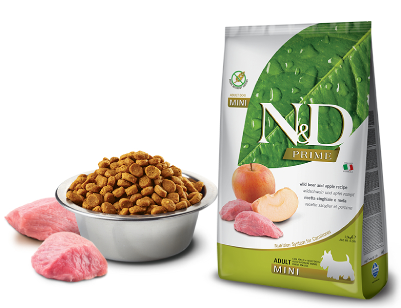 Корм сухой Farmina N&D PRIME для собак MINI кабан с яблоком 2,5 кг
Корм сухой Farmina N&D PRIME для собак MINI кабан с яблоком 2,5 кг