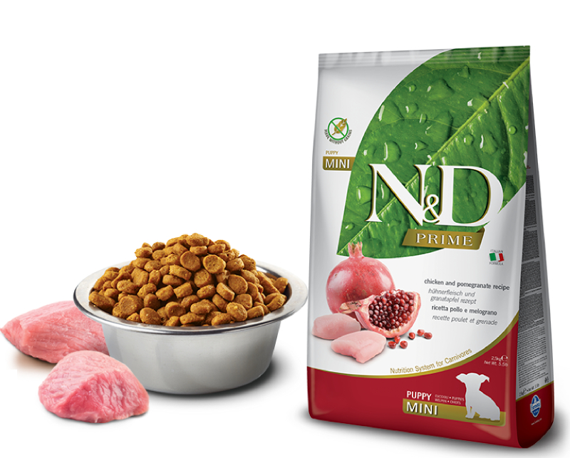 Корм сухой Farmina N&D PRIME для щенков MINI курица с гранатом 2,5 кг
Корм сухой Farmina N&D PRIME для щенков MINI курица с гранатом 2,5 кг