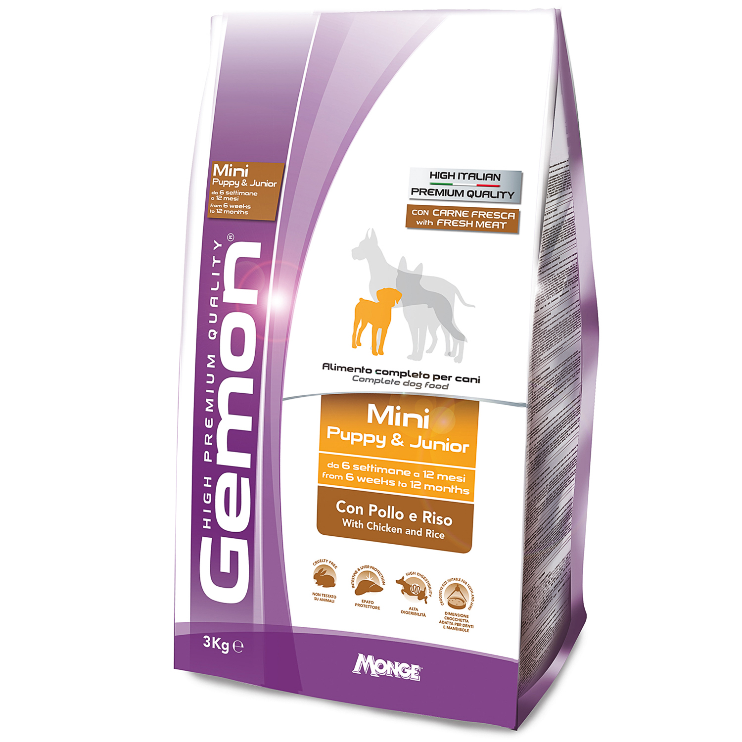 Корм сухой Gemon Dog Mini для щенков мелких пород курица с рисом 3 кг
Корм сухой Gemon Dog Mini для щенков мелких пород курица с рисом 3 кг