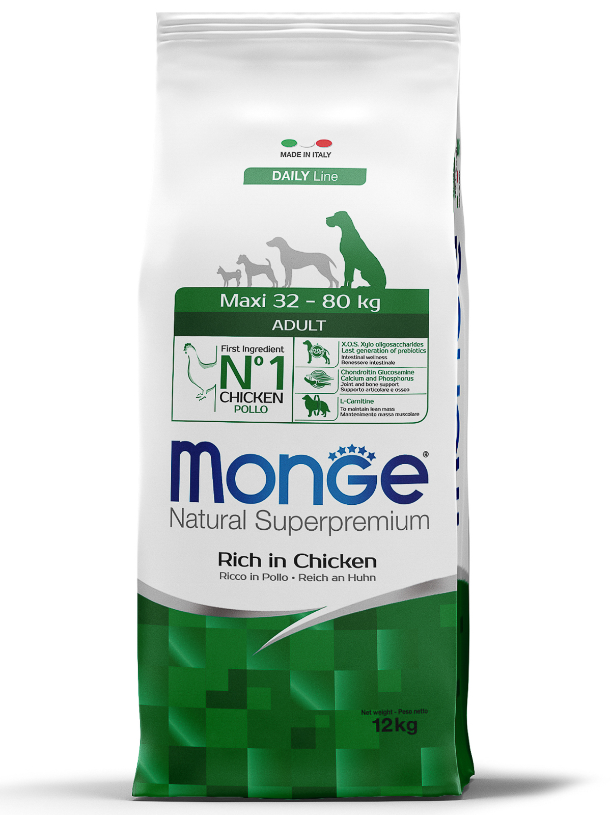 Корм сухой Monge Dog Maxi для взрослых собак крупных пород 12 кг
Корм сухой Monge Dog Maxi для взрослых собак крупных пород 12 кг