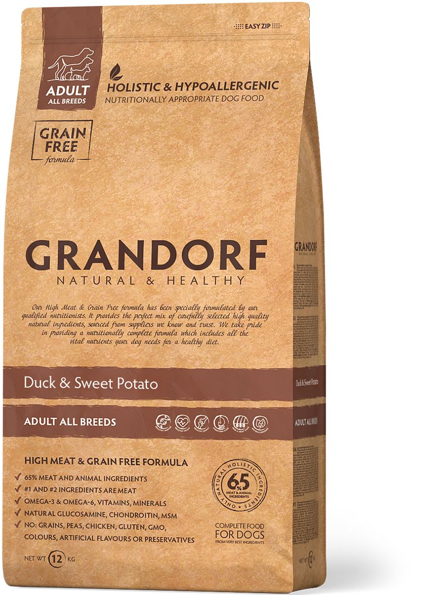 Корм сухой Grandorf Duck & Sweet Potato Adult All Breeds утка с бататом для взрослых собак всех пород 12 кг
Корм сухой Grandorf Duck & Sweet Potato Adult All Breeds утка с бататом для взрослых собак всех пород 12 кг