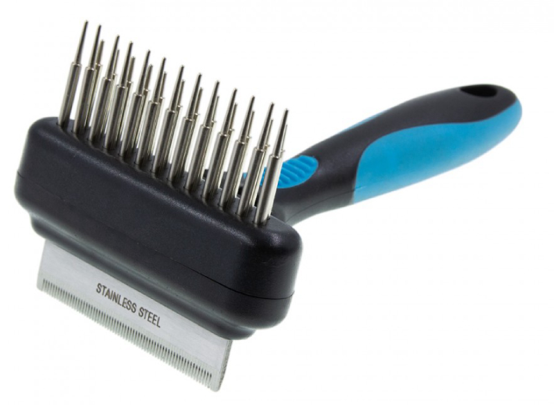 Расческа-дешеддер DeLIGHT 68065S двухсторонняя, грабли плавающий зуб с дешеддером 65 зубьев
Расческа-дешеддер DeLIGHT 68065S двухсторонняя, грабли плавающий зуб с дешеддером 65 зубьев