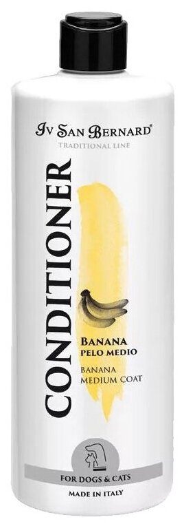 Кондиционер для средней шерсти 500 мл ISB Traditional Line Banana
Кондиционер для средней шерсти 500 мл ISB Traditional Line Banana