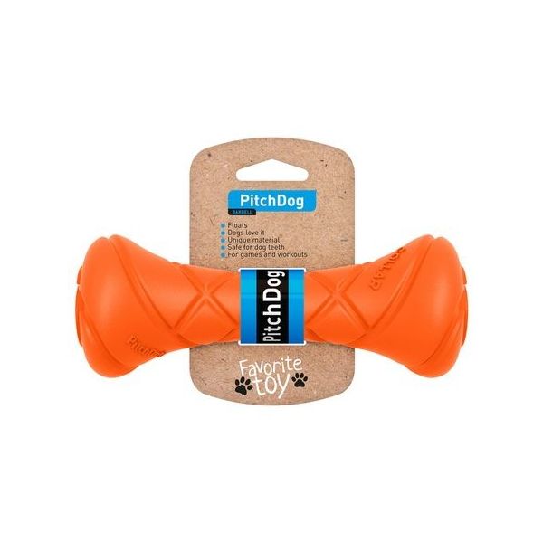 PitchDog Игровая гантель для апортировки, длина 19 см, диаметр 7 см, оранжевая
PitchDog Игровая гантель для апортировки, длина 19 см, диаметр 7 см, оранжевая