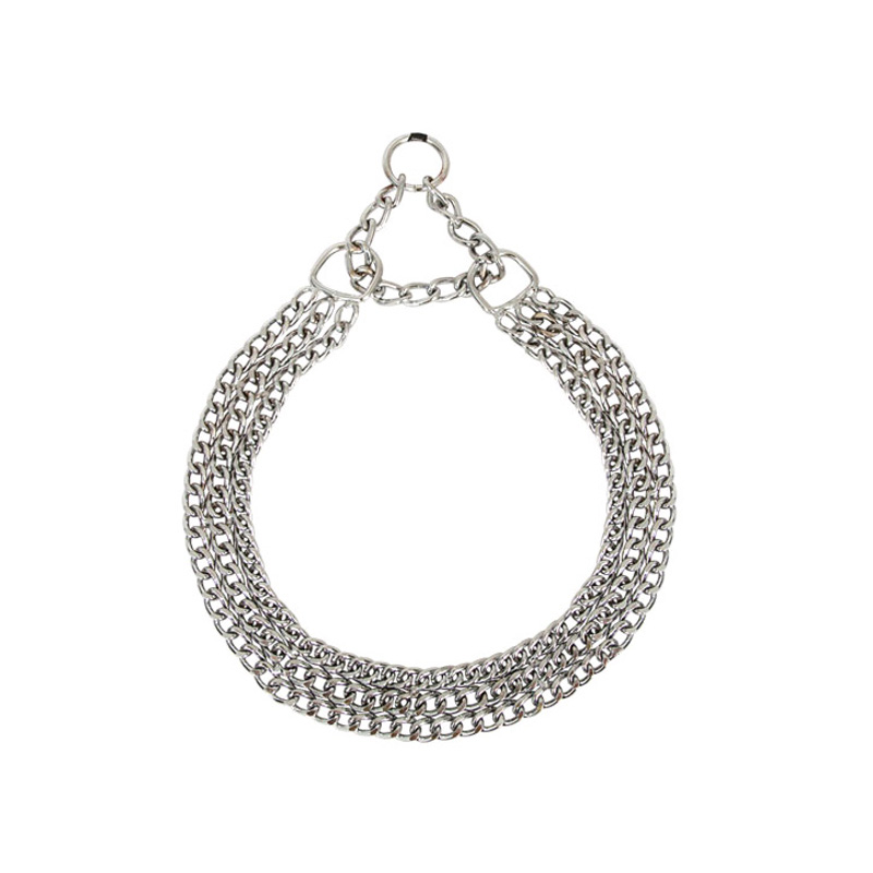 Цепь - удавка для собак Триол ошейник трехрядная SHC-2550 2,5*500мм сталь /1054
Цепь - удавка для собак Триол ошейник трехрядная SHC-2550 2,5*500мм сталь /1054