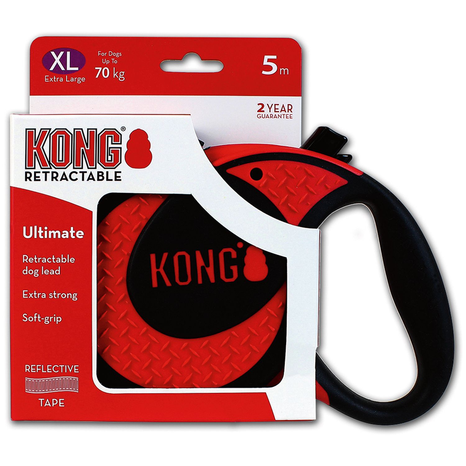 KONG рулетка Ultimate XL (до 70 кг) лента 5 метров красная
KONG рулетка Ultimate XL (до 70 кг) лента 5 метров красная