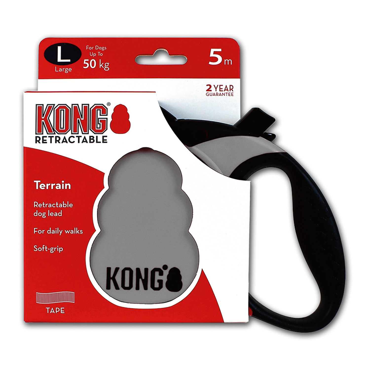 KONG рулетка Terrain L (до 50 кг) лента 5 метров серая
KONG рулетка Terrain L (до 50 кг) лента 5 метров серая