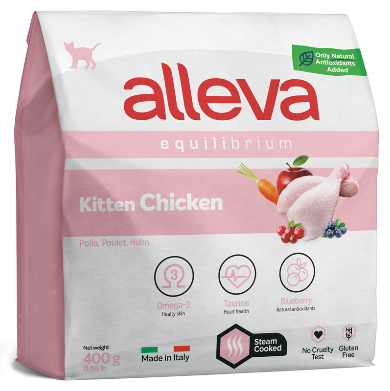 Корм сухой ALLEVA EQUILIBRIUM CAT Kitten Chicken для котят с курицей 0,4 кг 1028
Корм сухой ALLEVA EQUILIBRIUM CAT Kitten Chicken для котят с курицей 0,4 кг 1028